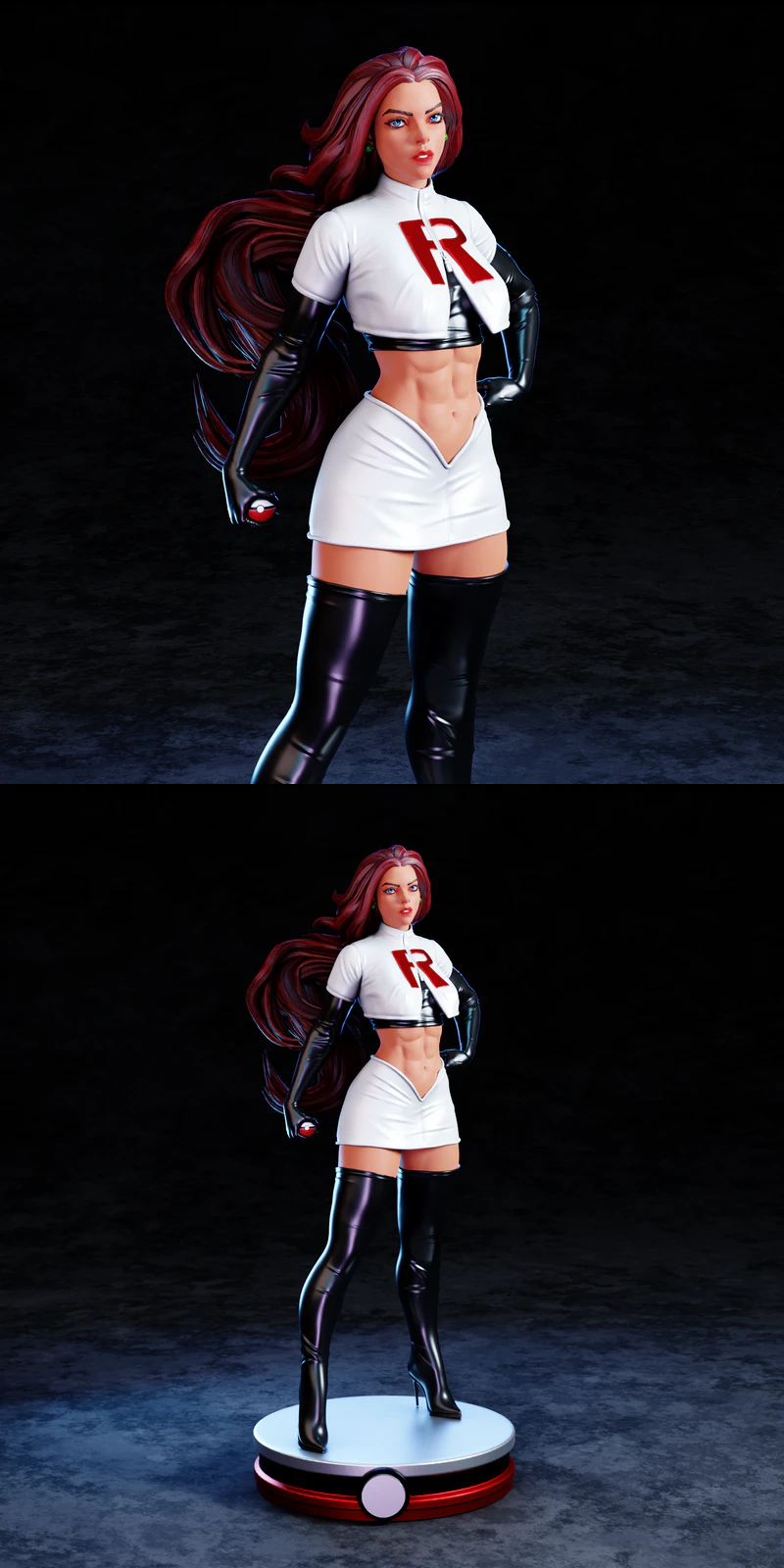 Jessie Pokemon Figure STL File STL model for 3D printing