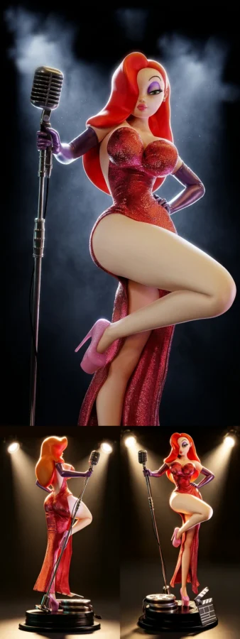 Jessie a Rabbit – Retro Movie STL model for 3D printing