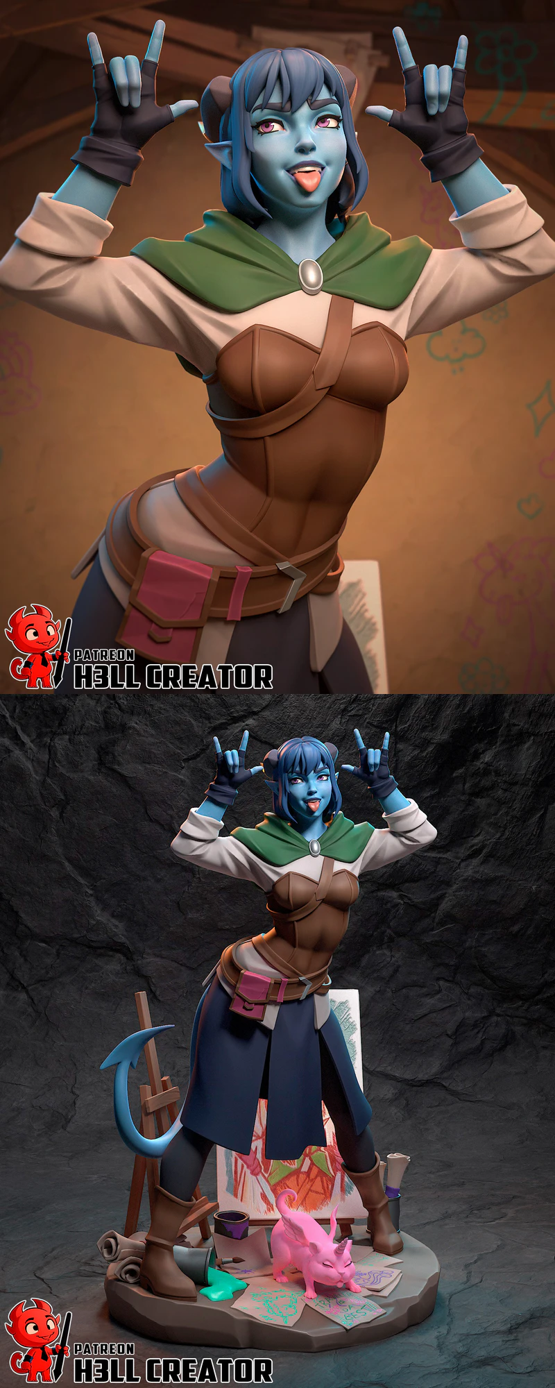 Jester Lavorre – The Mighty Nein STL model for 3D printing