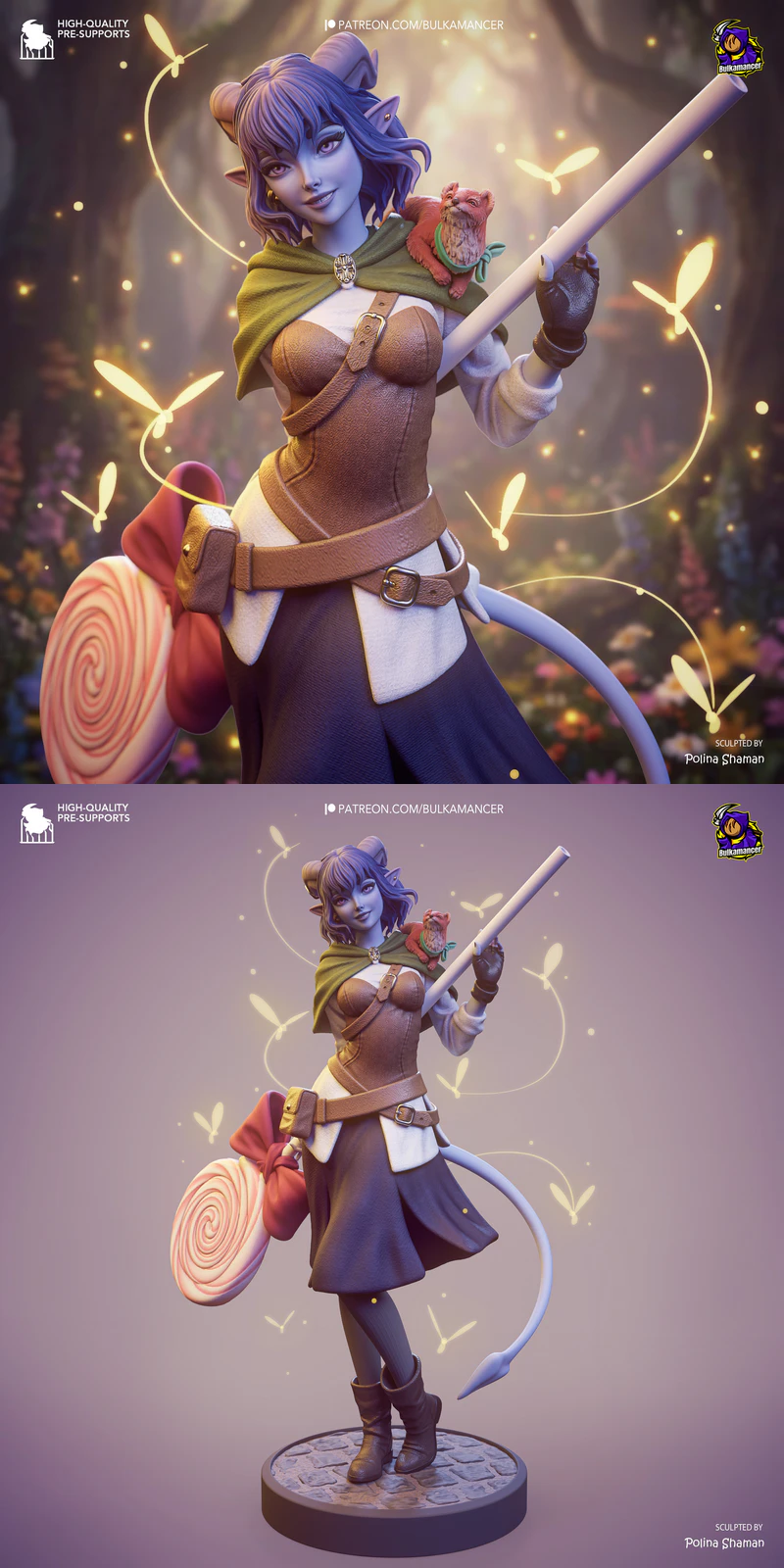 Jester The Mighty Nein 3D Printable Miniature STL File STL model for 3D printing