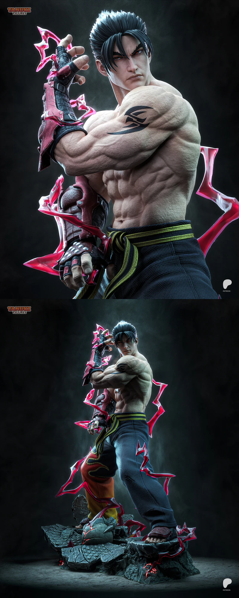 Jin Kazama – Tekken STL model for 3D printing