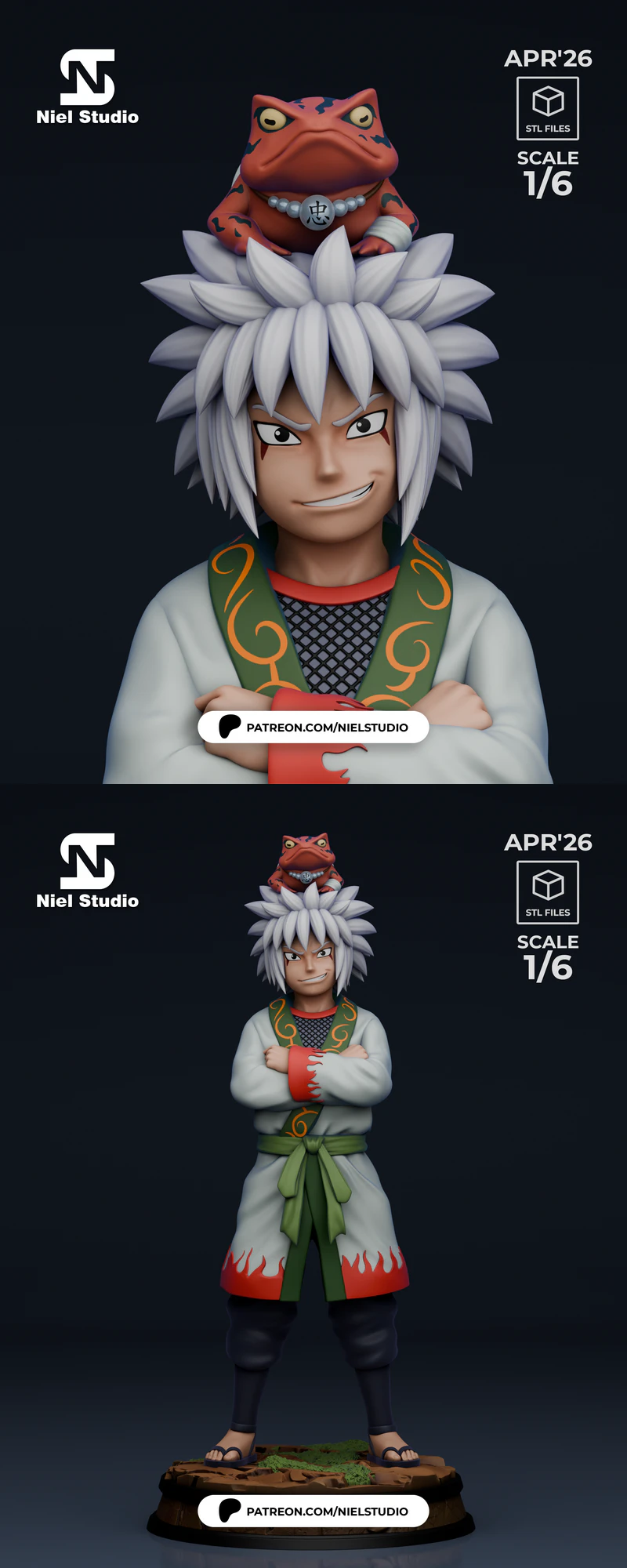 Jiraiya Child STL model for 3D printing