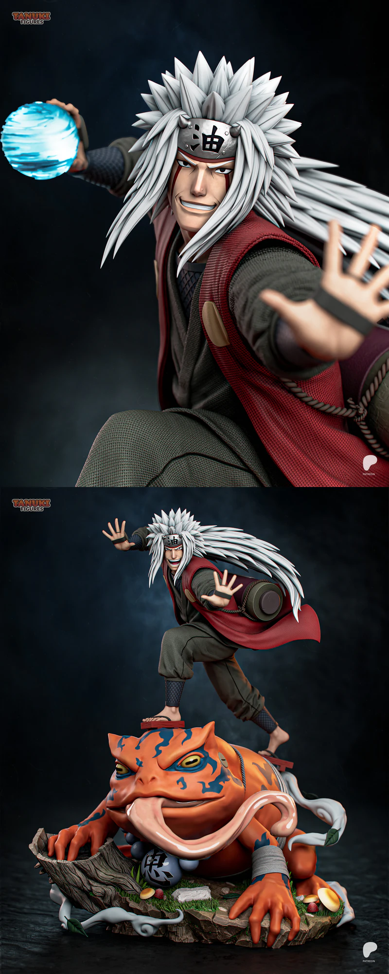 Jiraiya STL File for 3D Printing – Naruto Figure STL model for 3D printing