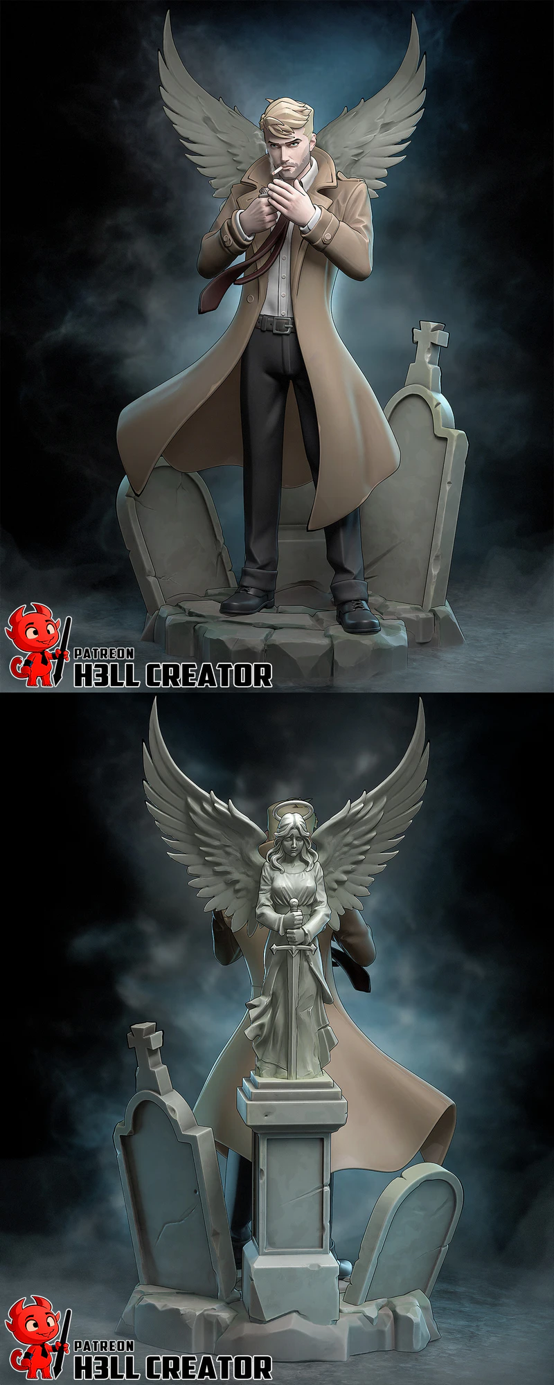 John Constantine – City of Demons STL model for 3D printing