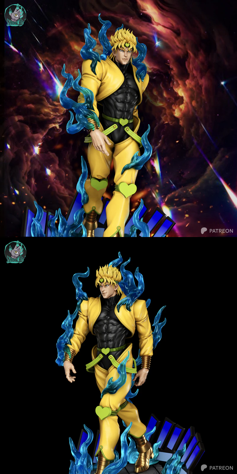 Jojo’s Bizarre Adventure – Dio Brando 3D Printable STL File for 3D Printer STL model for 3D printing