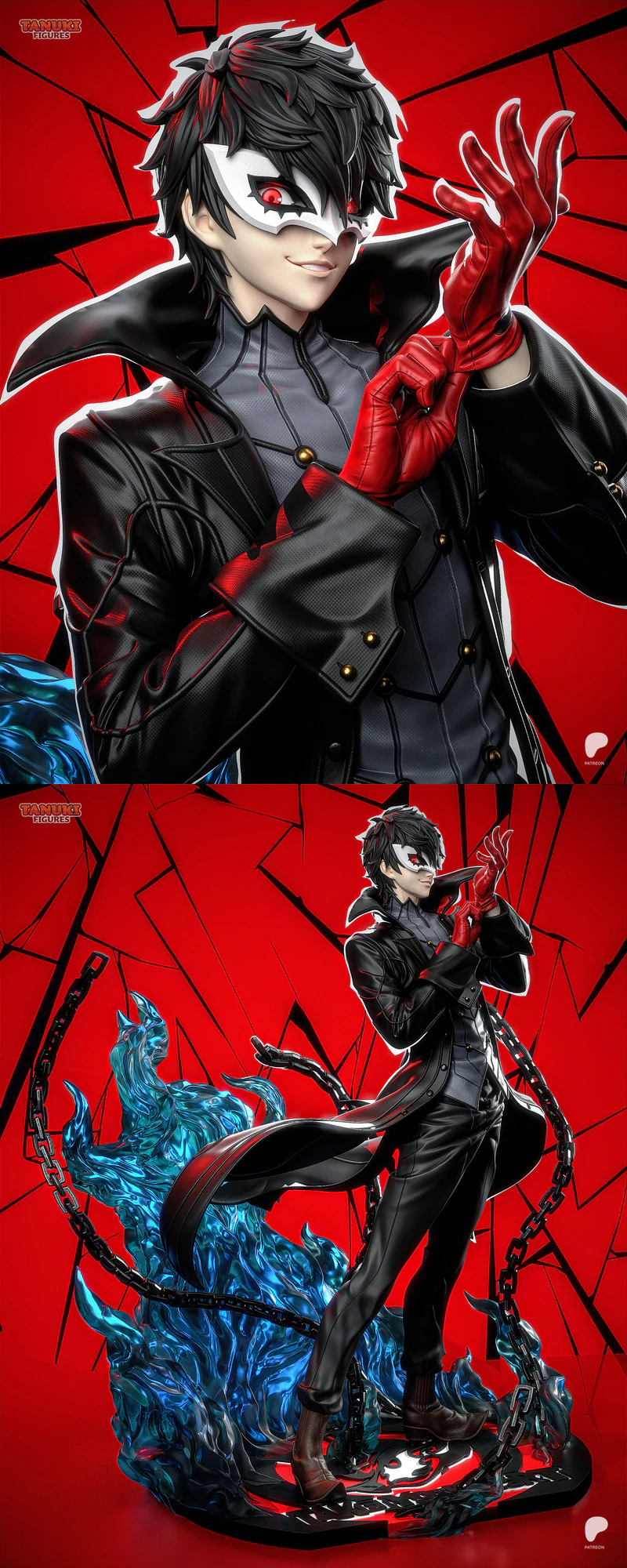 Persona 5 Joker Fullsize STL 3D Printable Model STL model for 3D printing