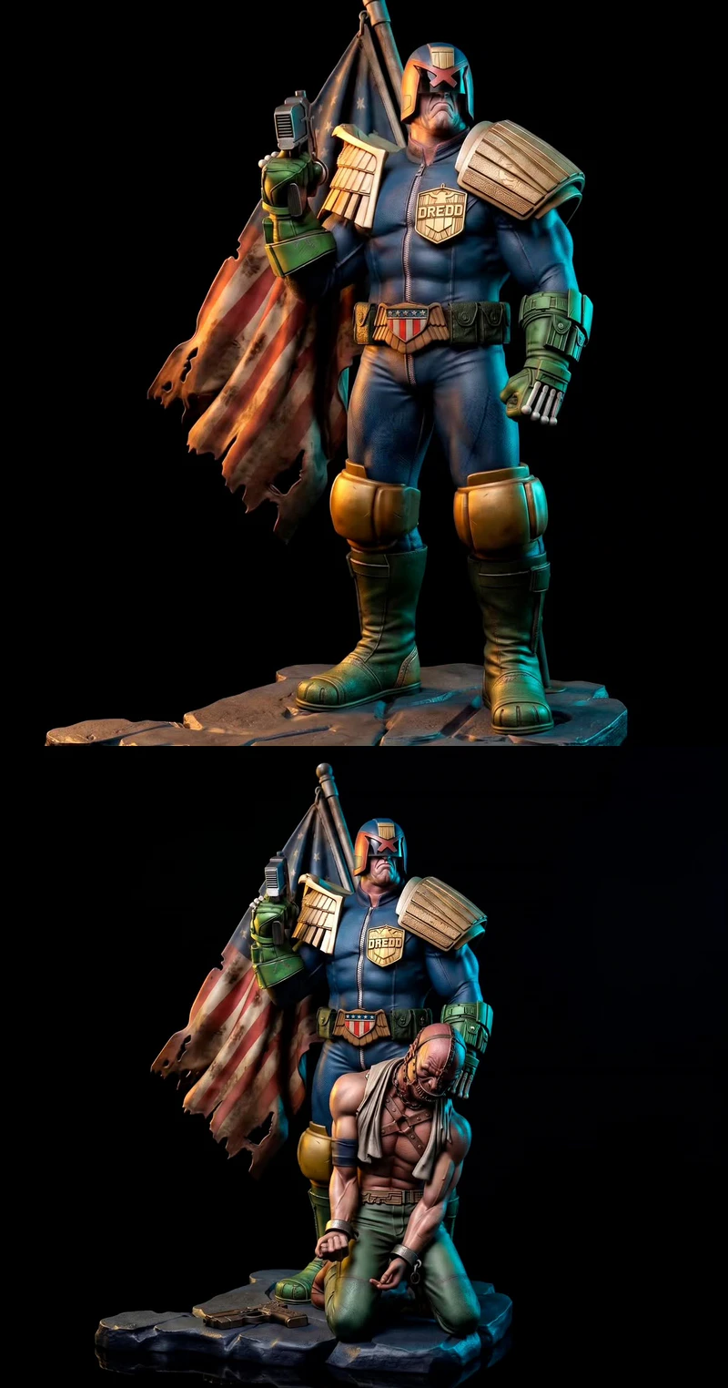 Judge Dredd STL model for 3D printing