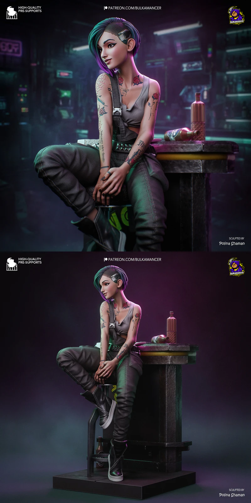 Judy Alvarez Cyberpunk 2077 3D Printable STL File STL model for 3D printing
