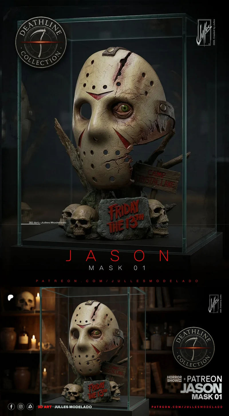 Jason Voorhees Mask – Friday the 13th STL model for 3D printing