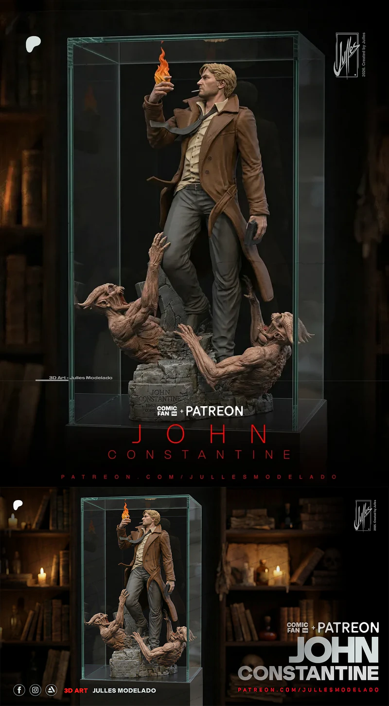John Constantine STL model for 3D printing