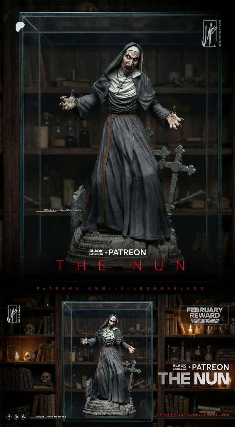 The Nun STL model for 3D printing