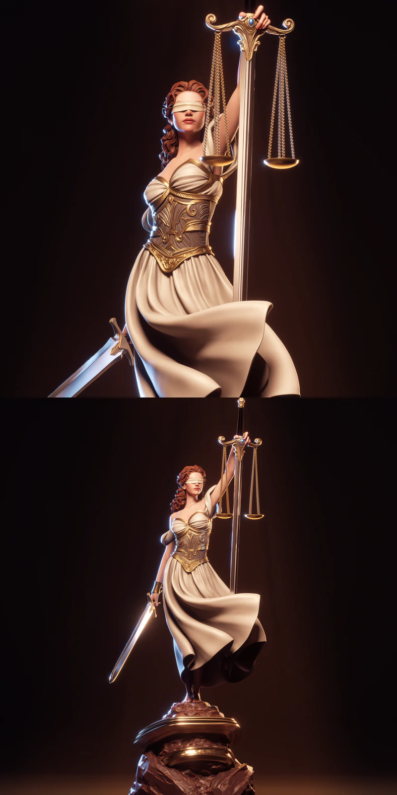 Justice STL File for 3D Printing – Hero Figure Model STL model for 3D printing
