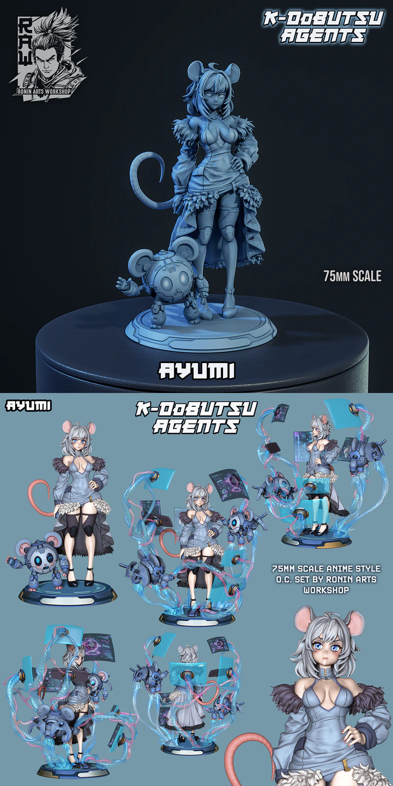 K-Dobutsu – Ayumi STL model for 3D printing