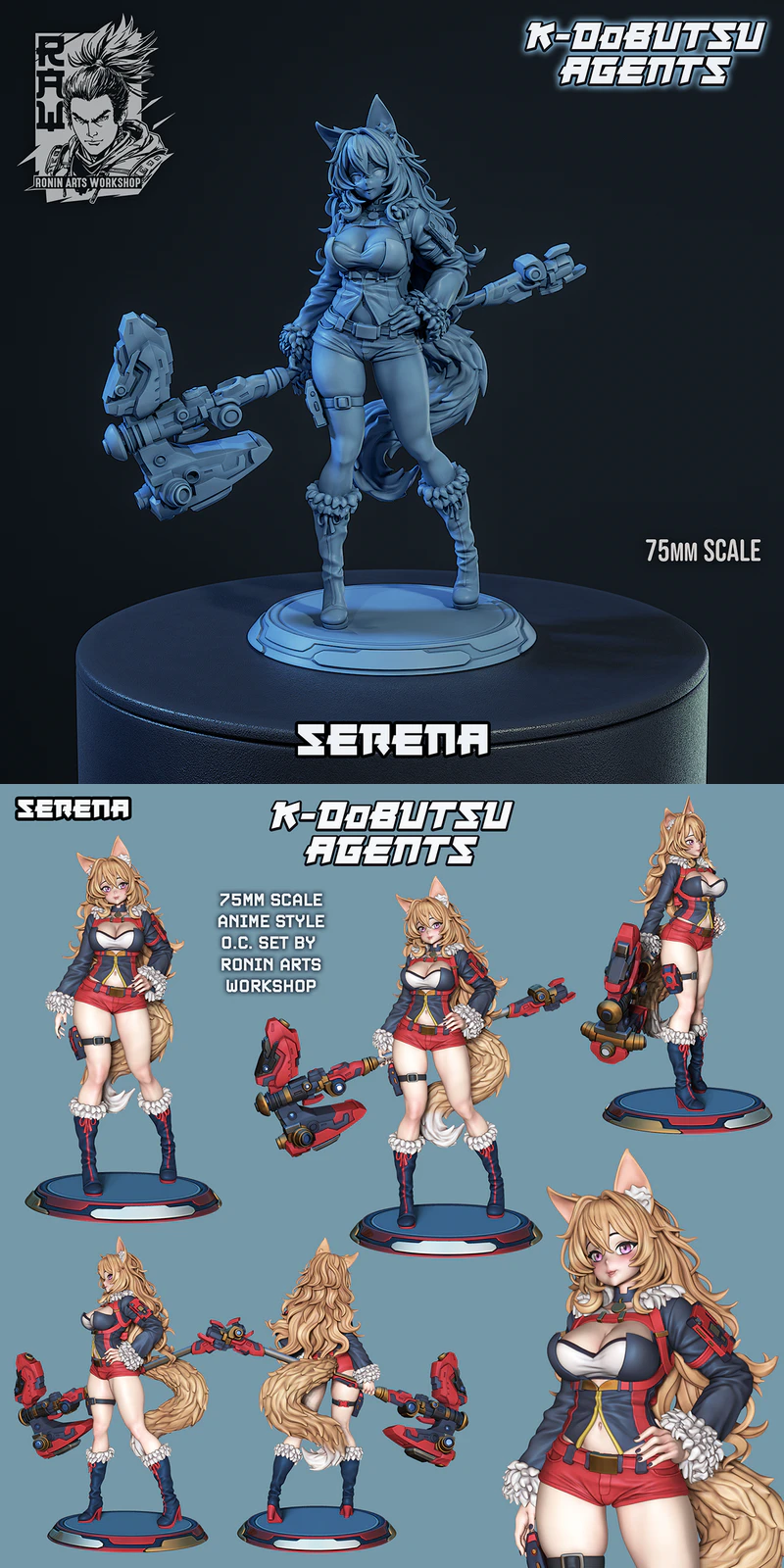 K-Dobutsu – Serena STL model for 3D printing