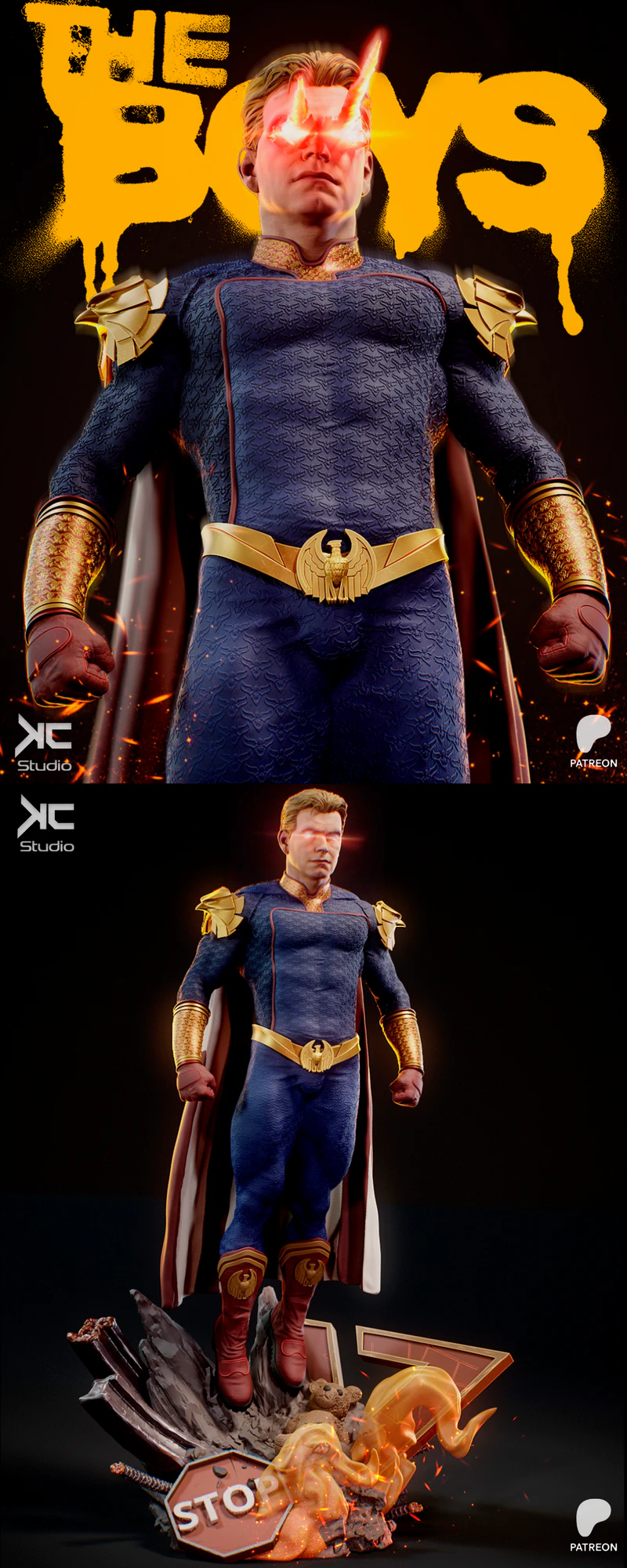 Homelander 3D Printable STL Model for Resin Printers STL model for 3D printing