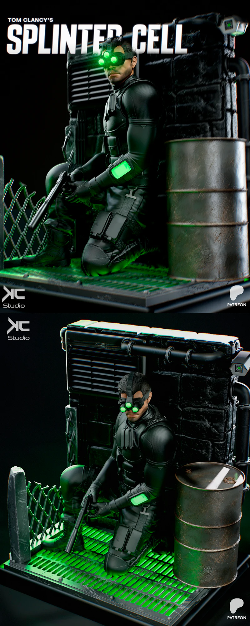 Splinter Cell Operative STL File for 3D Printer STL model for 3D printing