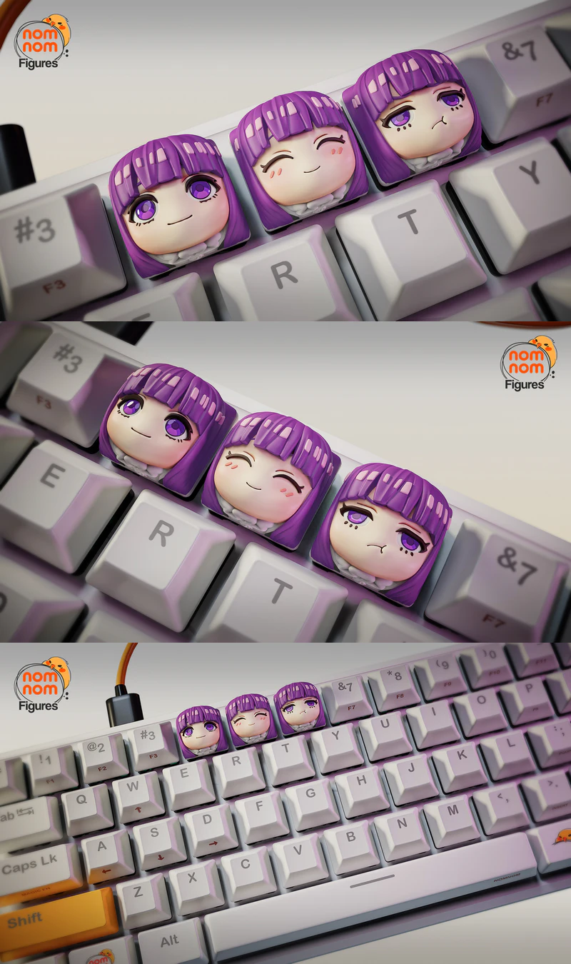 Fern – Frieren Keycaps 3D Printable STL Model for Keyboards STL model for 3D printing