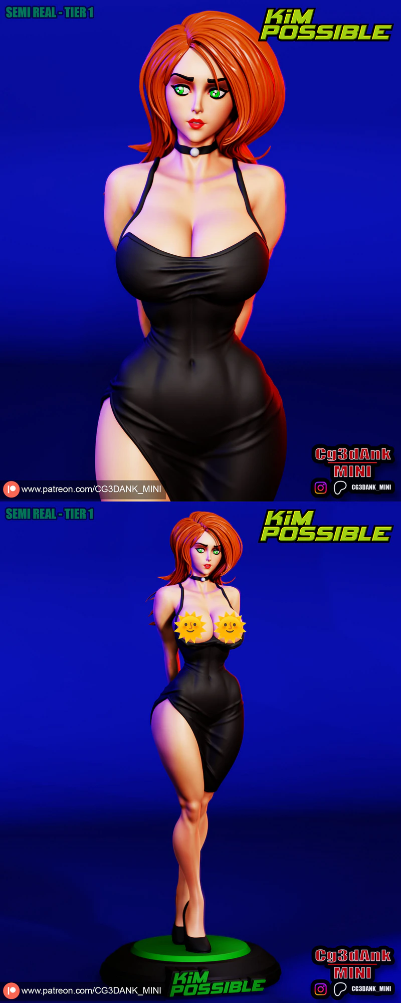 KIM POSSIBLE STL model for 3D printing