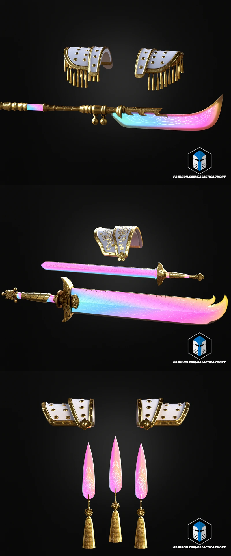 KPop Demon Hunters Armor and Weapons 3D Printable STL Model STL model for 3D printing