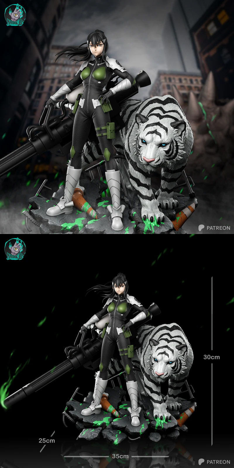 Mina and Bakko STL Figure for 3D Printing STL model for 3D printing