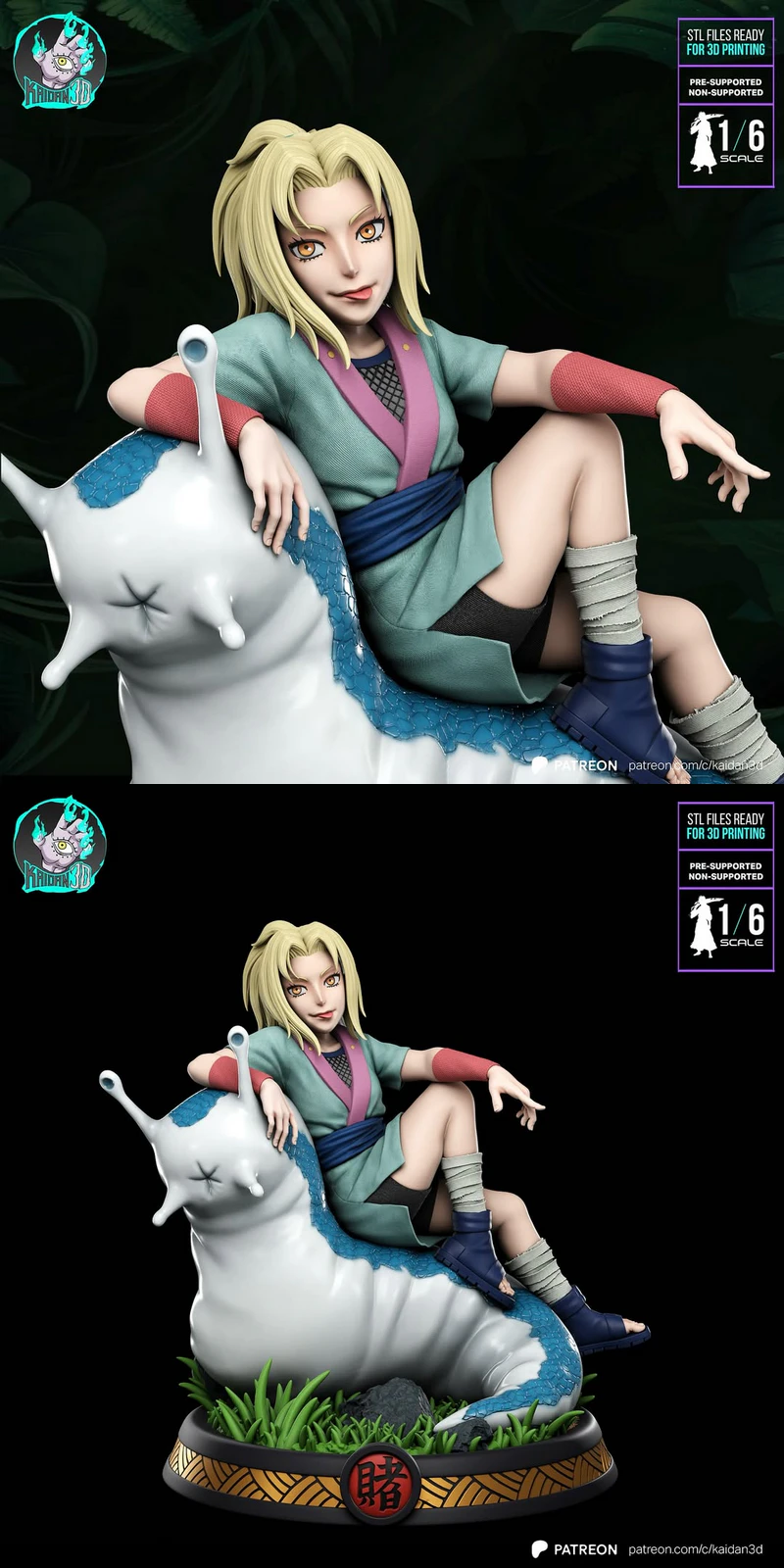 Young Tsunade 3D Printable STL File STL model for 3D printing