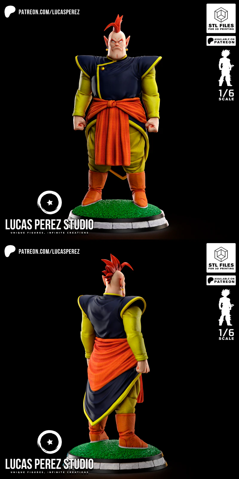 Kaio-shin del Sur STL File for 3D Printing Figurine STL model for 3D printing