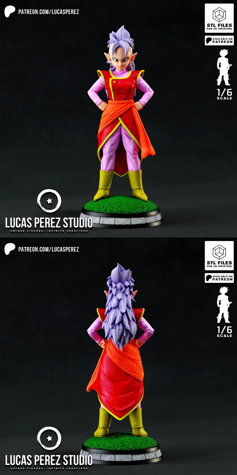 Kaioshin del Oeste STL Figure for 3D Printing STL model for 3D printing