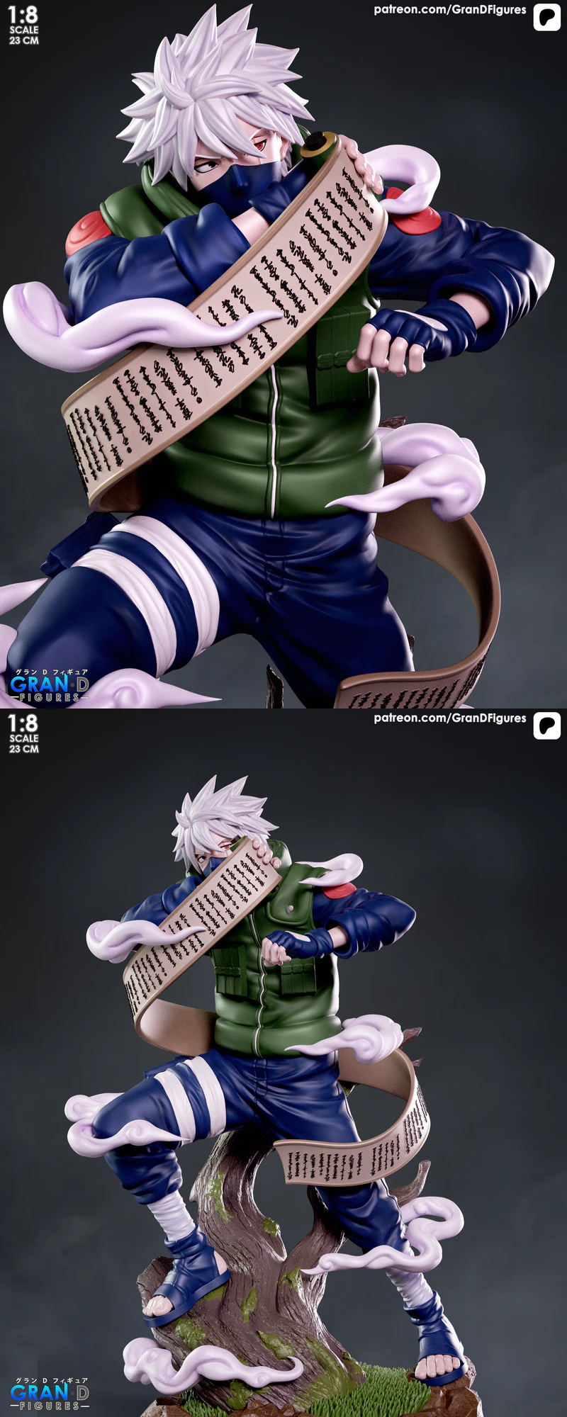 Kakashi – Naruto STL model for 3D printing