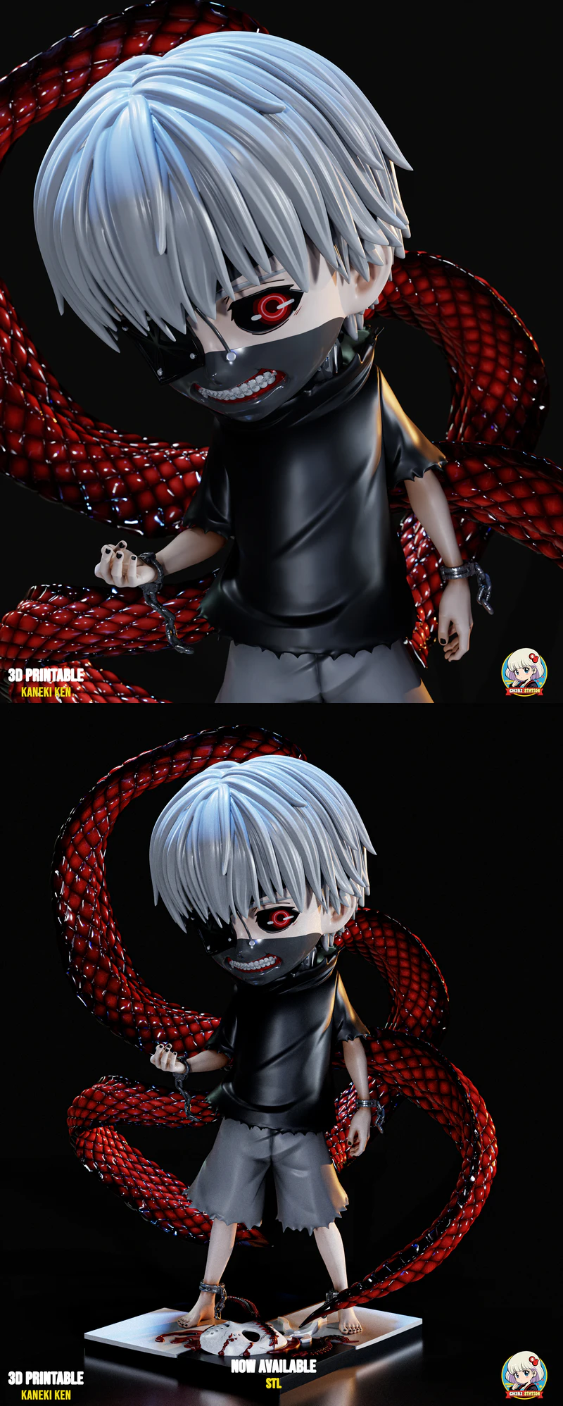 Kaneki Ken STL Figure for 3D Printing STL model for 3D printing