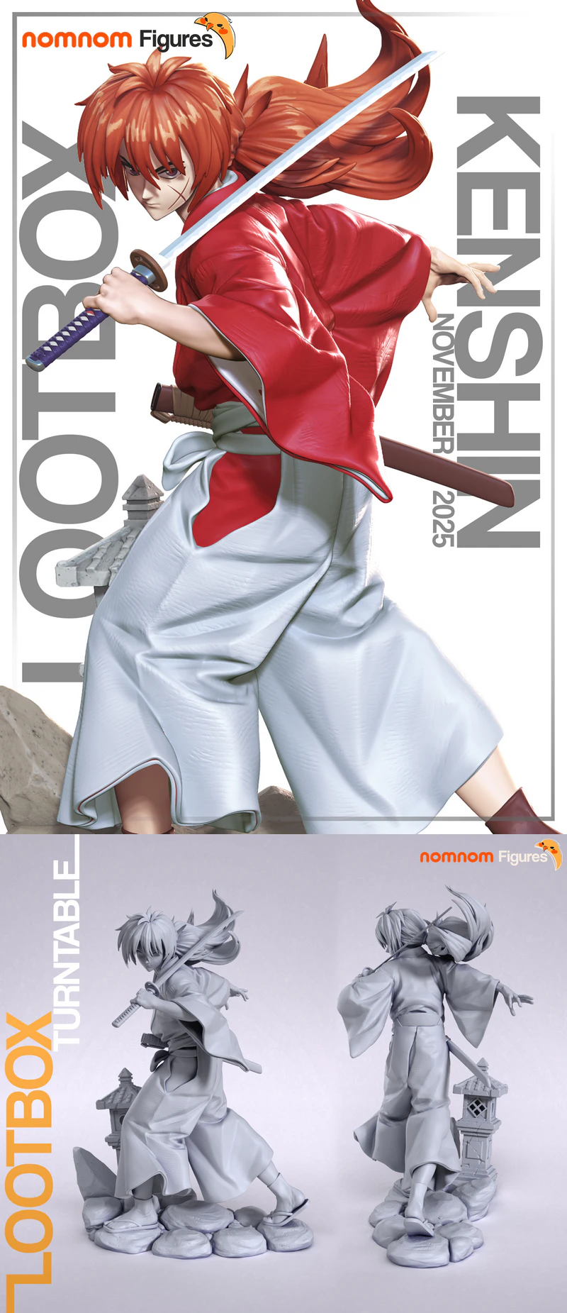 Kenshin Samurai X 3D Printable Figure STL Model STL model for 3D printing