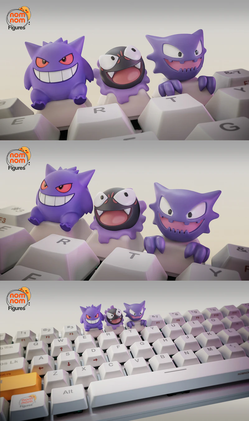 Ghost Pokemon Keycap STL File for 3D Printing STL model for 3D printing