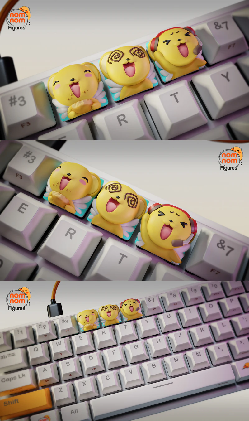 Keroberos Keycaps STL File – 3D Printable Card Captor Sakura Miniature STL model for 3D printing