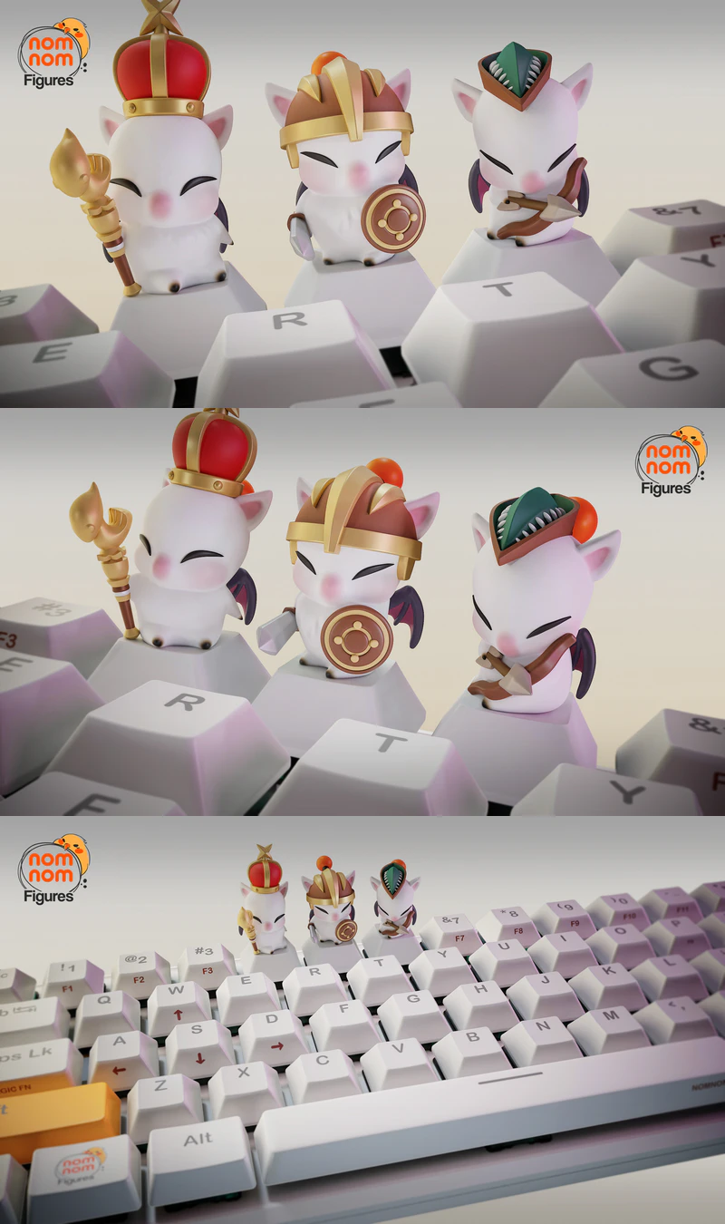 Keycaps – Moogle – Final Fantasy STL model for 3D printing