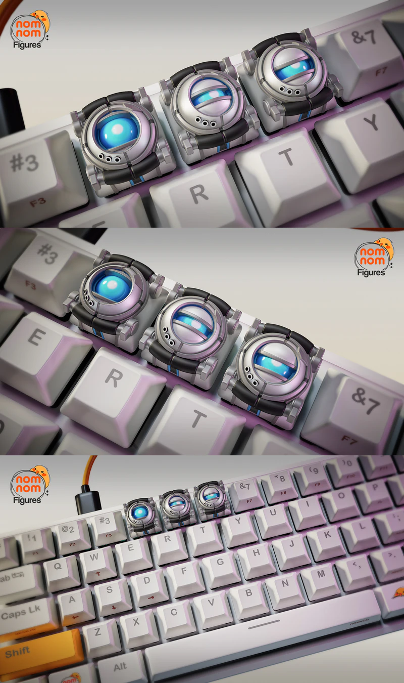 Keycaps – Wheatly – Portal 2 STL model for 3D printing