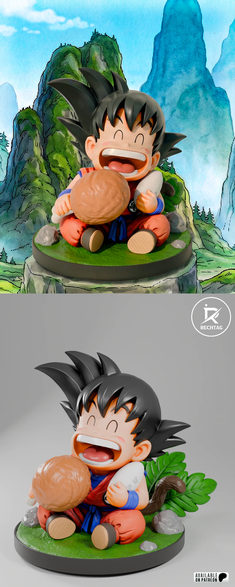 Kid Goku STL model for 3D printing