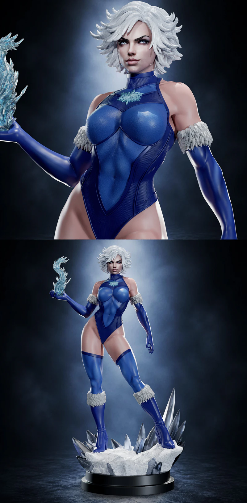 Killer Frost STL model for 3D printing