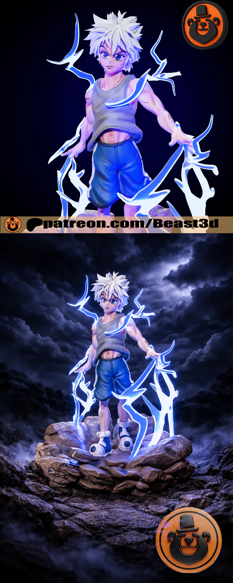 Killua from Hunter X Hunter STL Figure for 3D Printing STL model for 3D printing