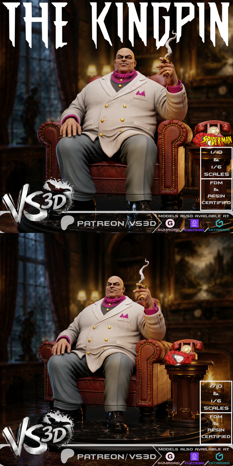 Kingpin – Spider-Man TAS STL model for 3D printing