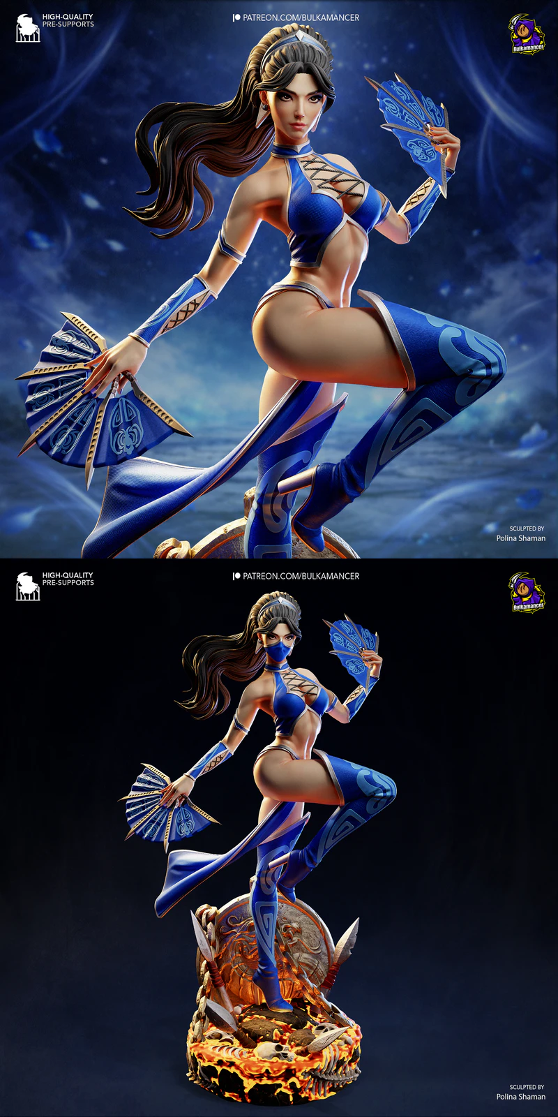 Kitana – Mortal Kombat STL model for 3D printing