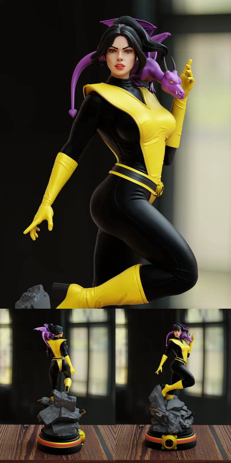 Kitty Pryde STL File for 3D Printing Miniature STL model for 3D printing