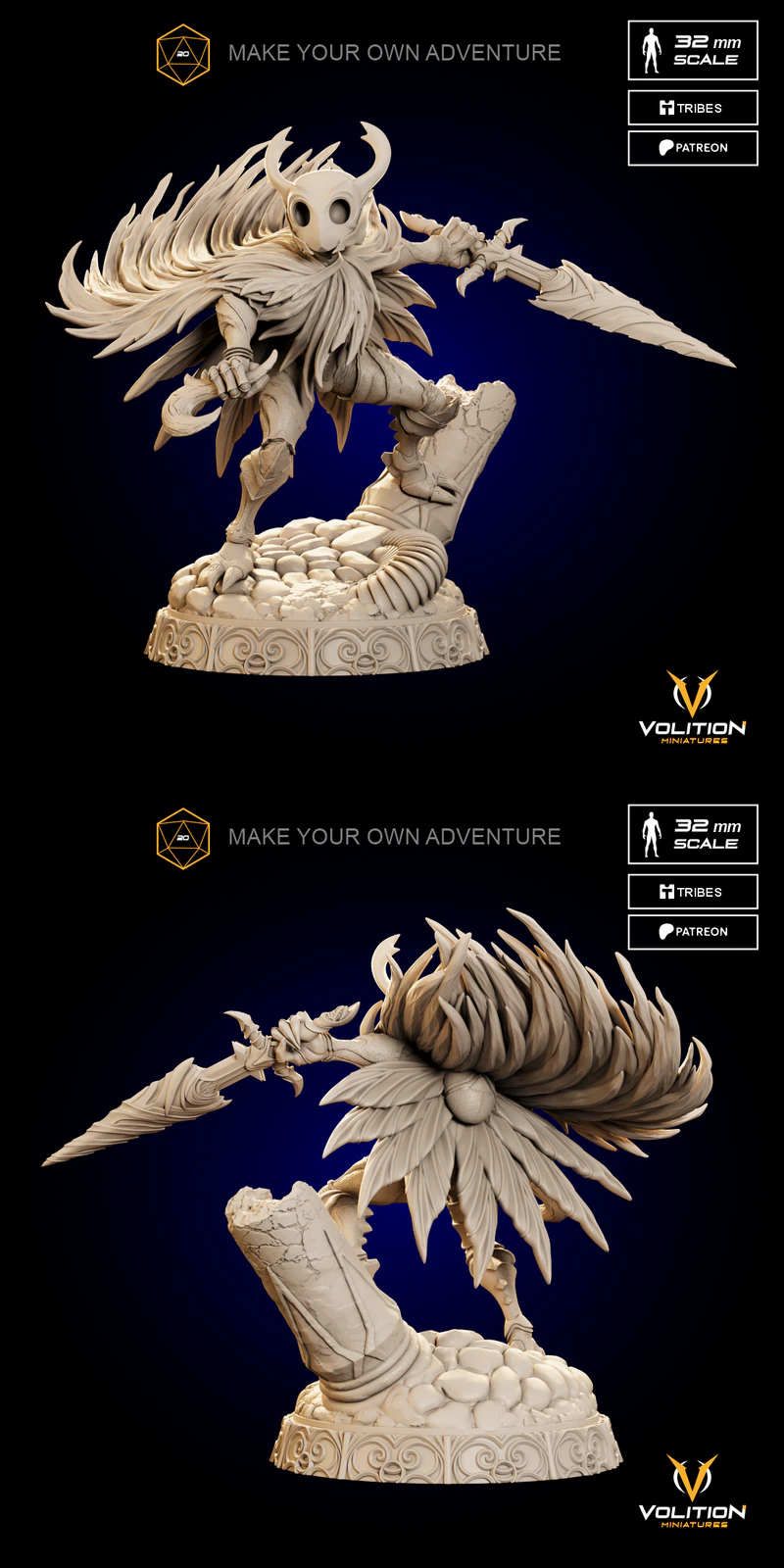 Hollow Knight Board Game Miniature STL File STL model for 3D printing