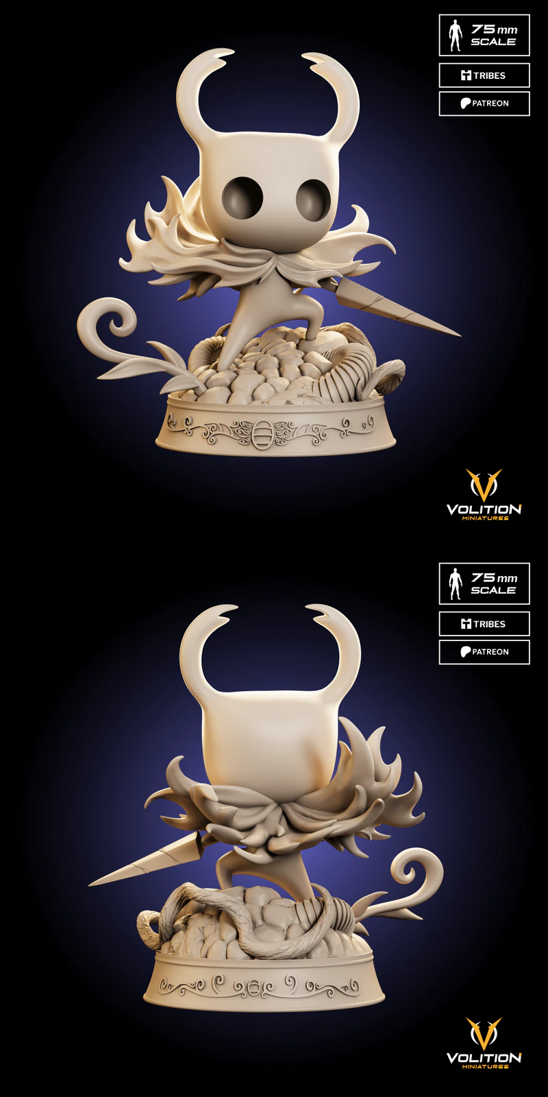 Hollow Knight Miniature STL File for 3D Printer STL model for 3D printing