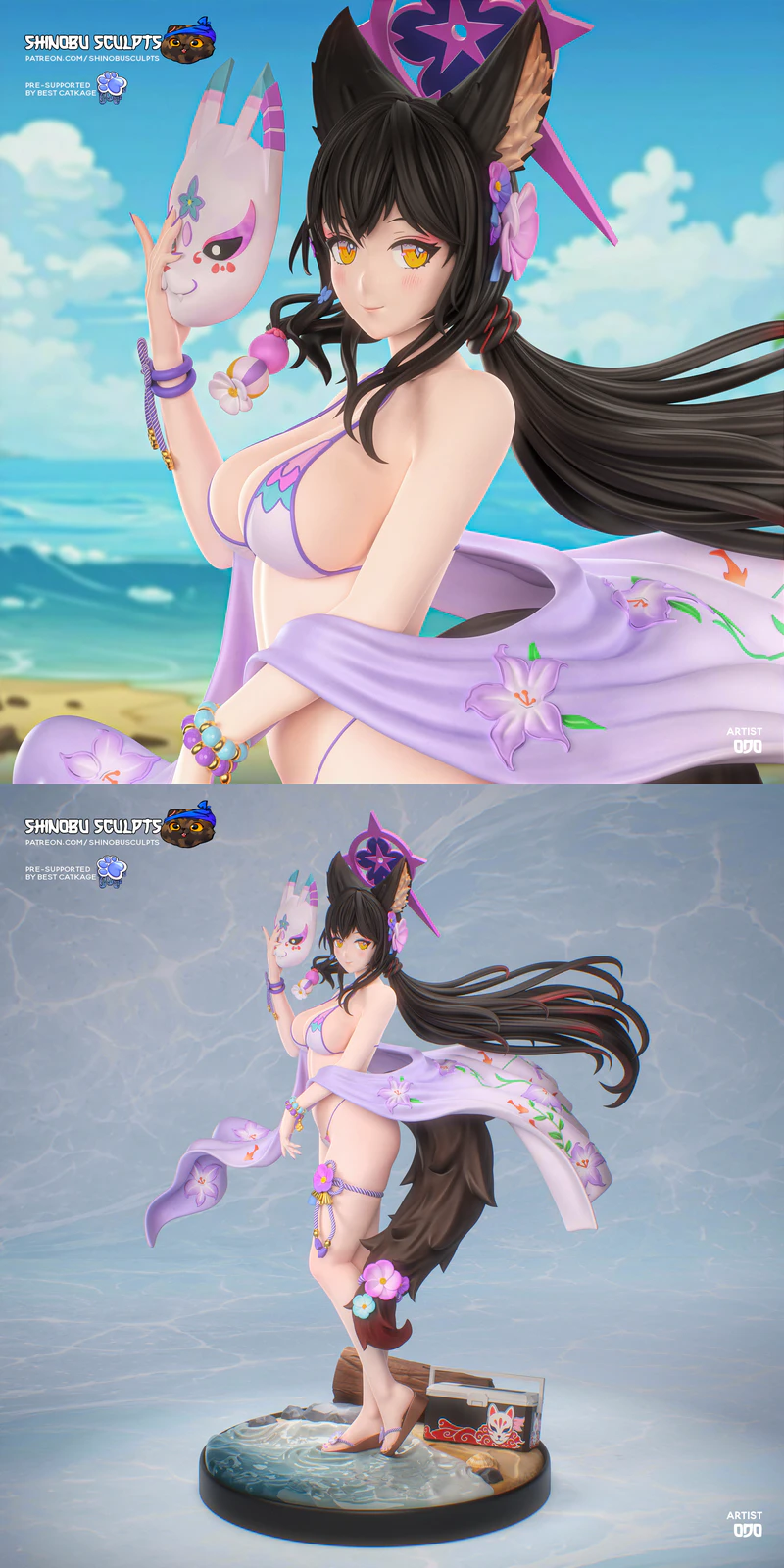 Kosaka Wakamo – Blue Archive STL model for 3D printing