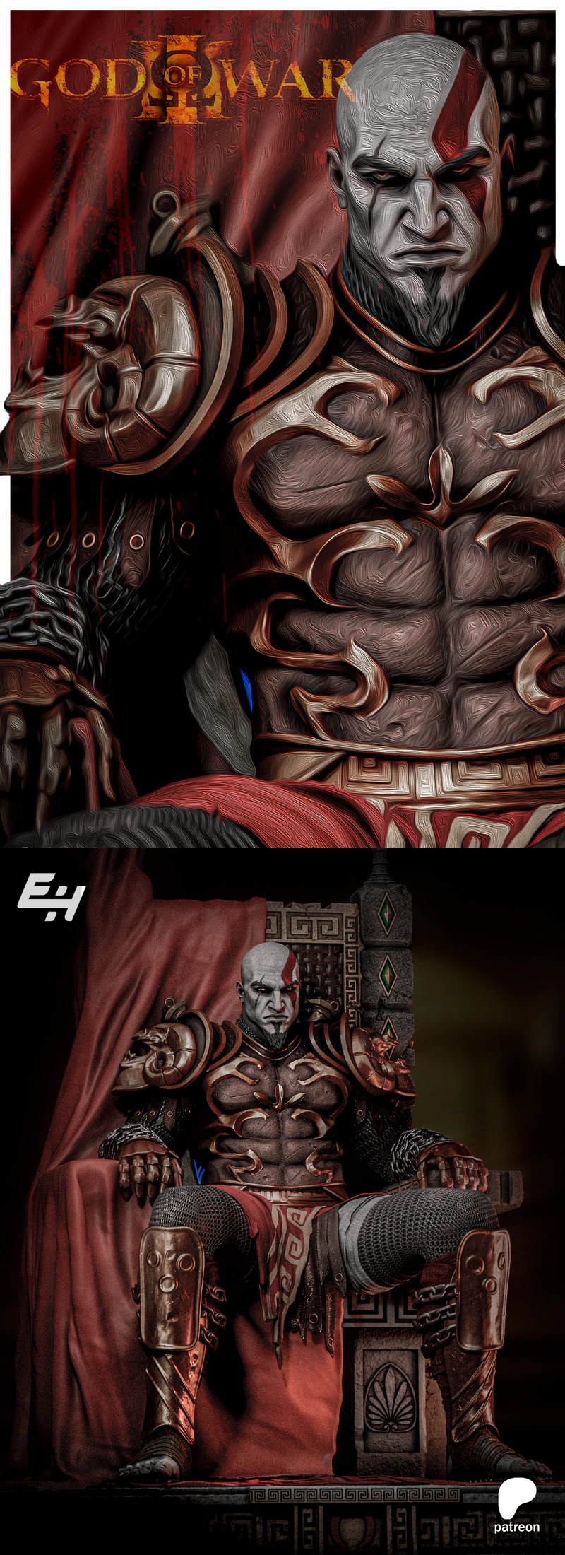 Kratos STL model for 3D printing