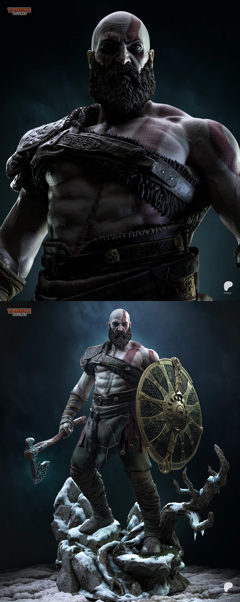 Kratos – God of War STL model for 3D printing