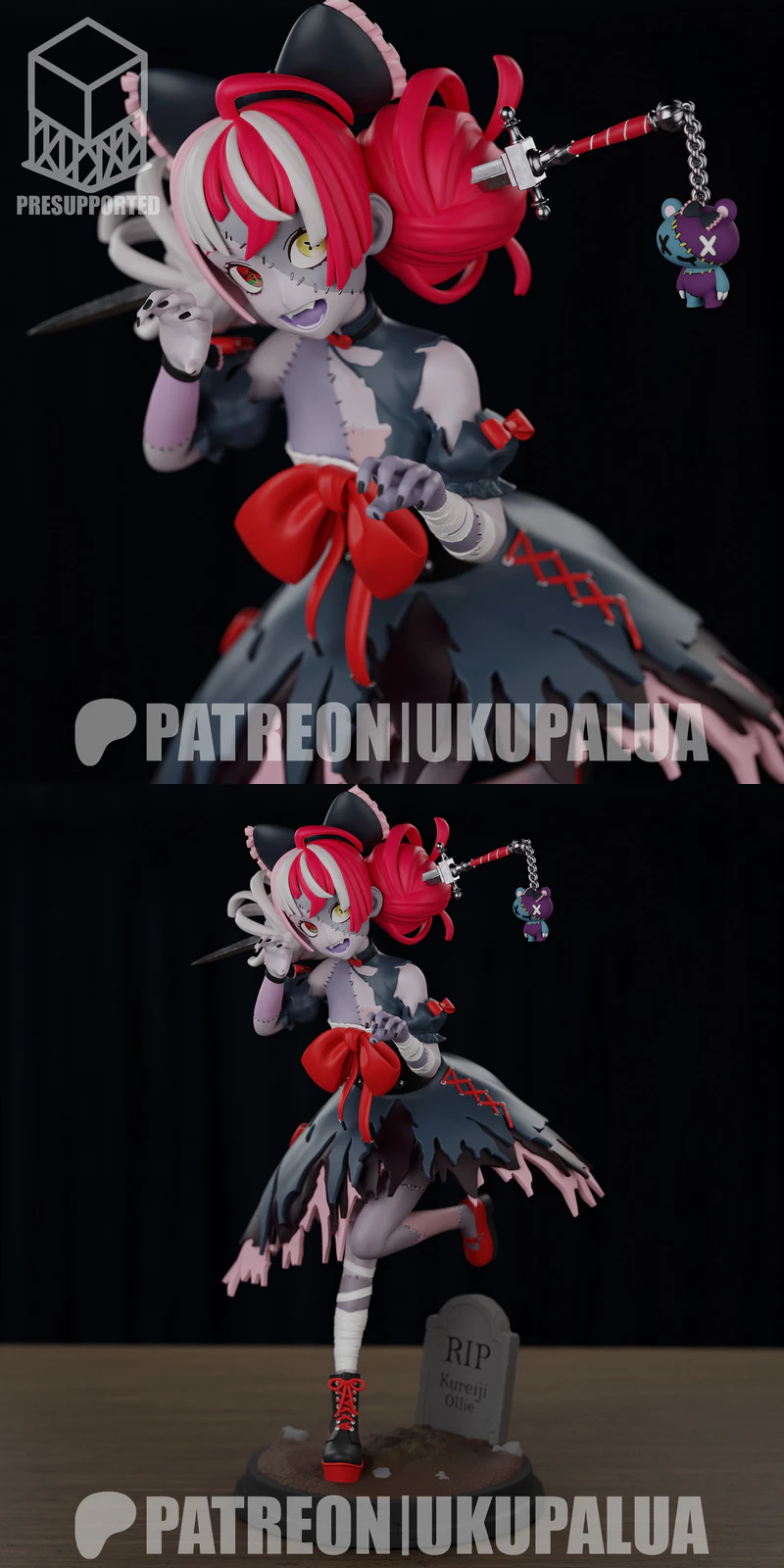 Kureiji Ollie Vtuber 3D Printable Miniature STL File STL model for 3D printing