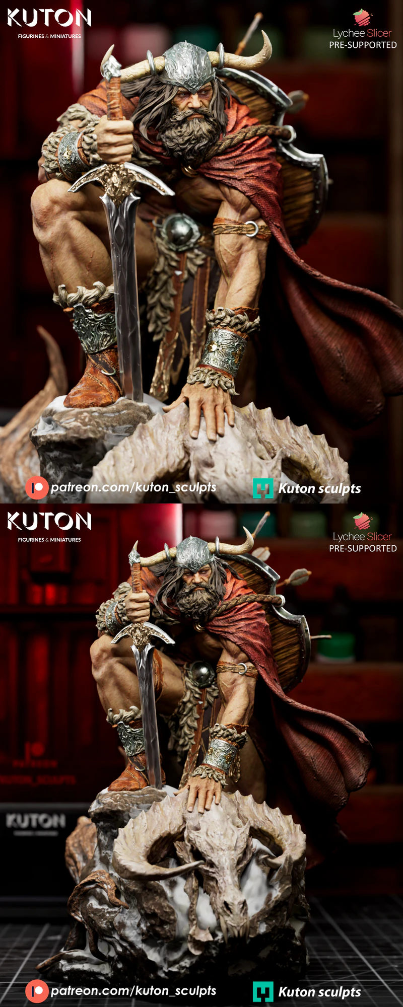 Draven STL File for 3D Printable Miniature STL model for 3D printing