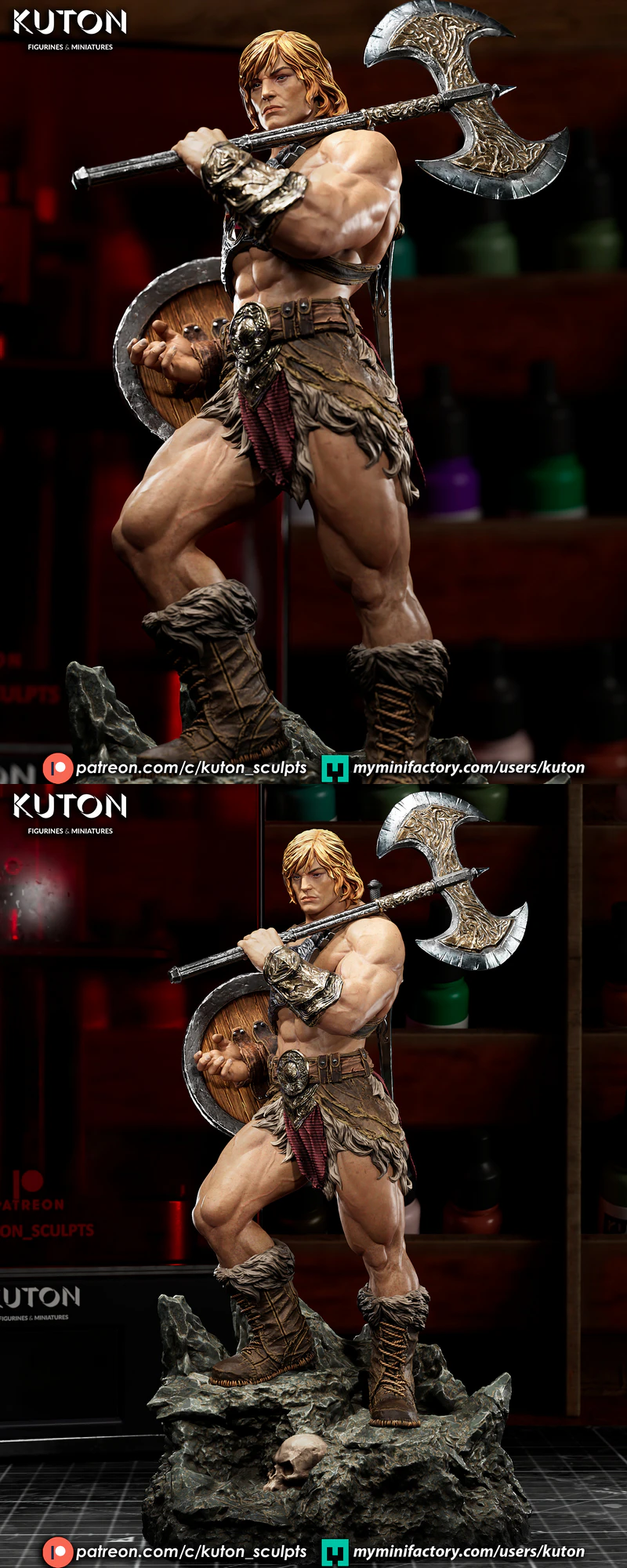 He-Man STL model for 3D printing