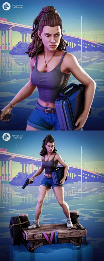 GTA6 – Lucia Caminos STL model for 3D printing
