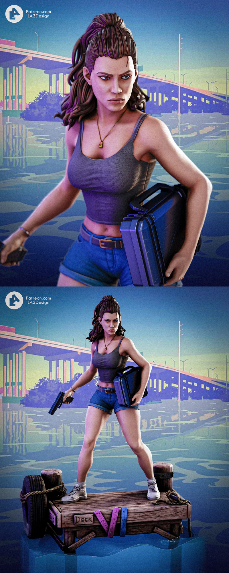 GTA6 – Lucia Caminos STL model for 3D printing